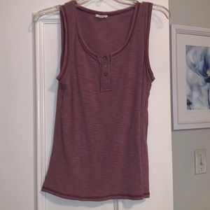LA MIEL Tank in maroon/burgundy. Size L but runs more like a medium